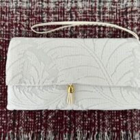 Pochette en dentelle blanche motif feuille 2 - Signature F 2