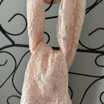 Écharpe en dentelle Rose Poudré - Signature F